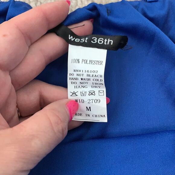 West 36th Off Shoulder Embroidered Mini Dress Sz M - Picture 5 of 6